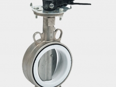 Van bướm inox tay gạt